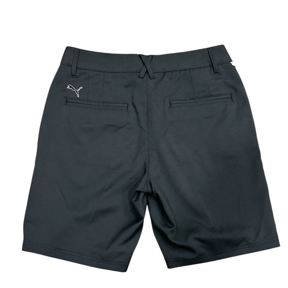 Women's Puma 4 Small Golf Shorts Black Bermuda Chino Khakis Stretch Active - Picture 5 of 10